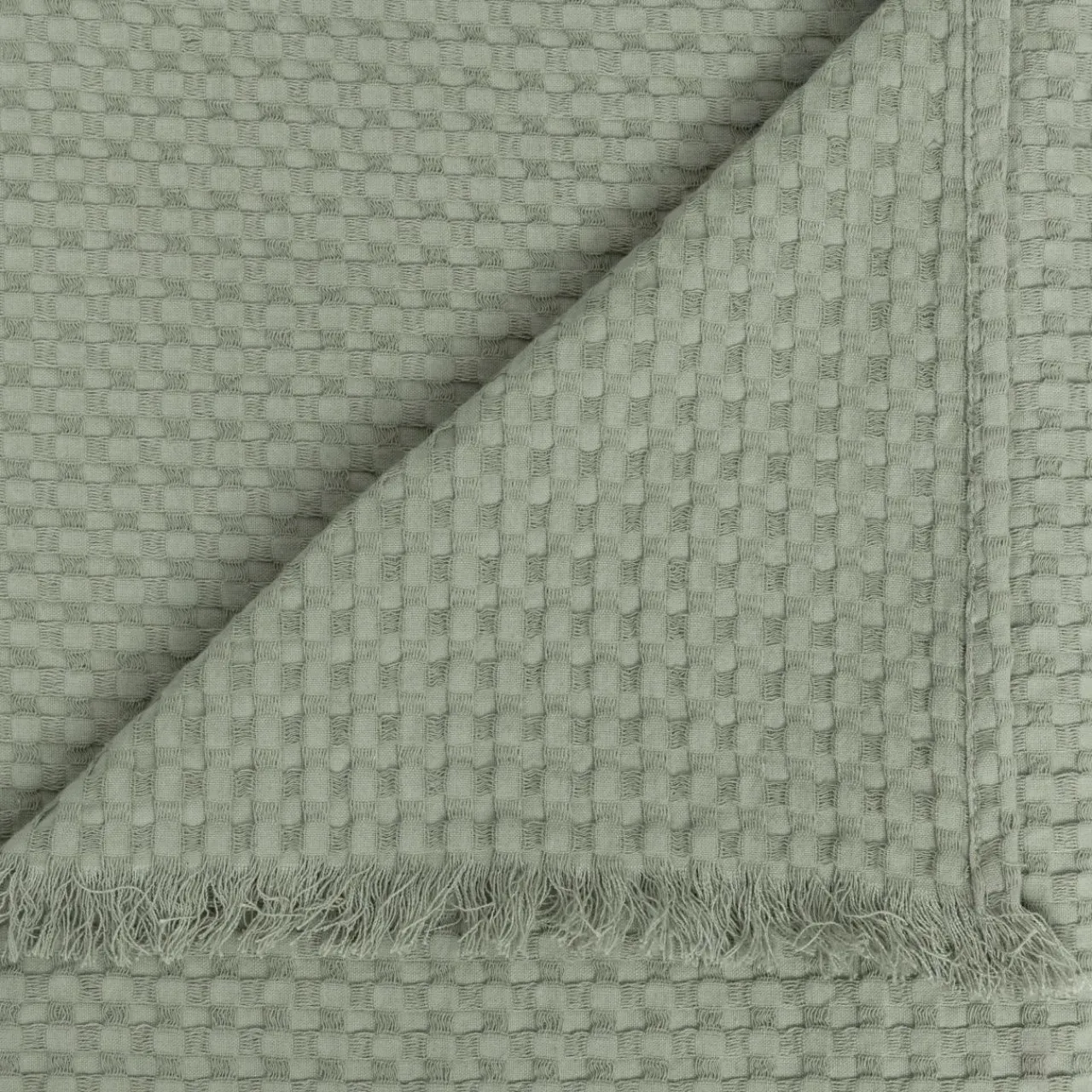 Couvre-Lit Et Édredon|ATMOSPHERA Jeté de lit coton (130 x 180 cm) Widdy céladon Vert