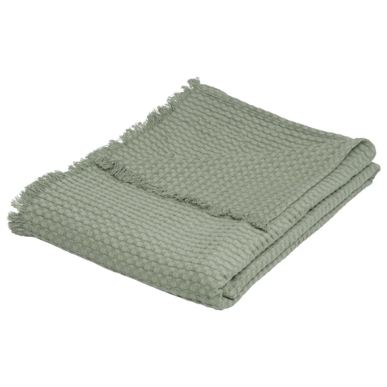 Couvre-Lit Et Édredon|ATMOSPHERA Jeté de lit coton (130 x 180 cm) Widdy céladon Vert