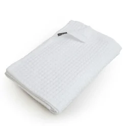 Plaid Et Jeté|Couvre-Lit Et Édredon|EMINZA Jeté de lit coton nid d'abeille (130 x 160 cm) Maya Blanc