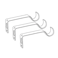 Tringle À Rideau, Barre Et Support|LUANCE Kit de tringle extensible (L210 - L380 cm / D19 mm) Touch of Zen et Or Blanc