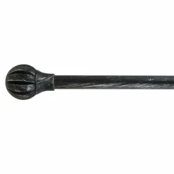 Tringle À Rideau, Barre Et Support|LUANCE Kit de tringle extensible (L210 - L380 cm / D19 mm) Touch of zen Noir