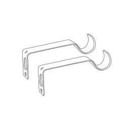 Tringle À Rideau, Barre Et Support|LUANCE Kit de tringle extensible (L120 - L210 cm / D16 mm) Sevigne mat Noir