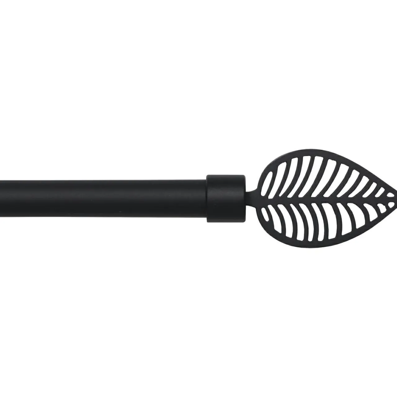 Tringle Plafond|Tringle À Rideau, Barre Et Support|LUANCE Kit de tringle rideau extensible (L120 - L210 cm / D19 mm) Amazonia mat Noir