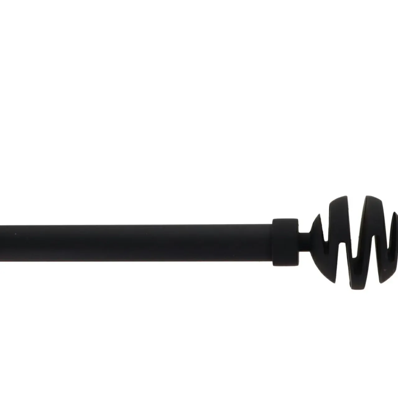 Tringle Plafond|Tringle À Rideau, Barre Et Support|LUANCE Kit de tringle rideau extensible (L210 - L380 cm / D19 mm) Villalouise mat Noir