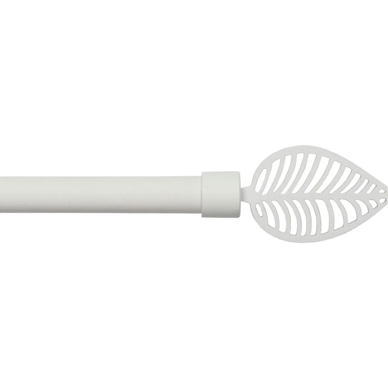 Tringle Plafond|Tringle À Rideau, Barre Et Support|LUANCE Kit de tringle rideau extensible (L210 - L380 cm / D19 mm) Amazonia mat Blanc