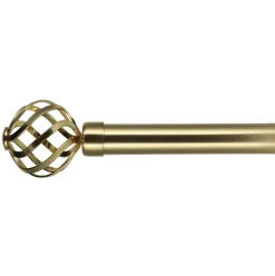 Tringle À Rideau, Barre Et Support|LUANCE Kit de tringle rideau extensible (L210 - L380 cm / D28 mm) Flence Or