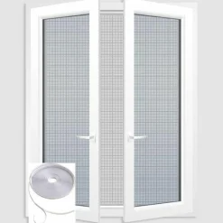 Moustiquaire|LUANCE Kit moustiquaire fenêtre (130 x 150 cm) Blanc