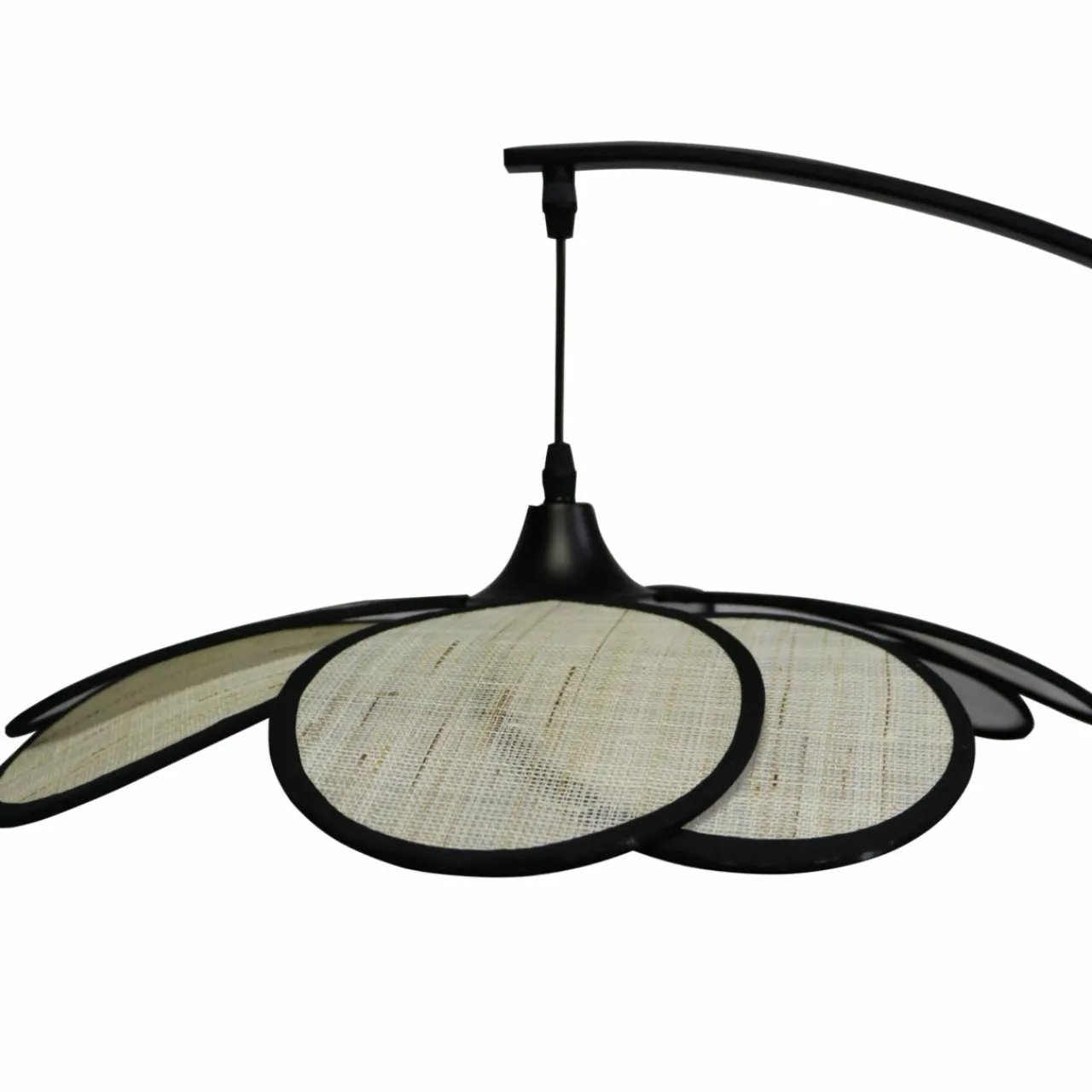 Lampadaire|EMINZA Lampadaire design pétale (H156 cm) Teruel Noir