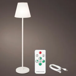 Luminaire Jardin|Eclairage Extérieur|#N/A Lampadaire extérieur sans fil rechargeable USB LED (H150 cm) Brooklyn Blanc