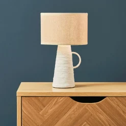 Lampe À Poser|OSTARIA Lampe à poser amphore (H28,5 cm) Abisko he Blanc