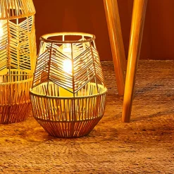 Lampe À Poser|OSTARIA Lampe à poser corde tressée (H26 cm) Ajay Naturel