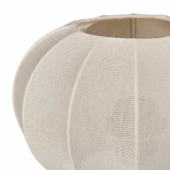 Lampe À Poser|OSTARIA Lampe à poser en coton (H36 cm) Mira Bois foncé Naturel