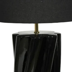 Lampadaire|OSTARIA Lampe à poser en Céramique (H104 cm) Twist e Noir