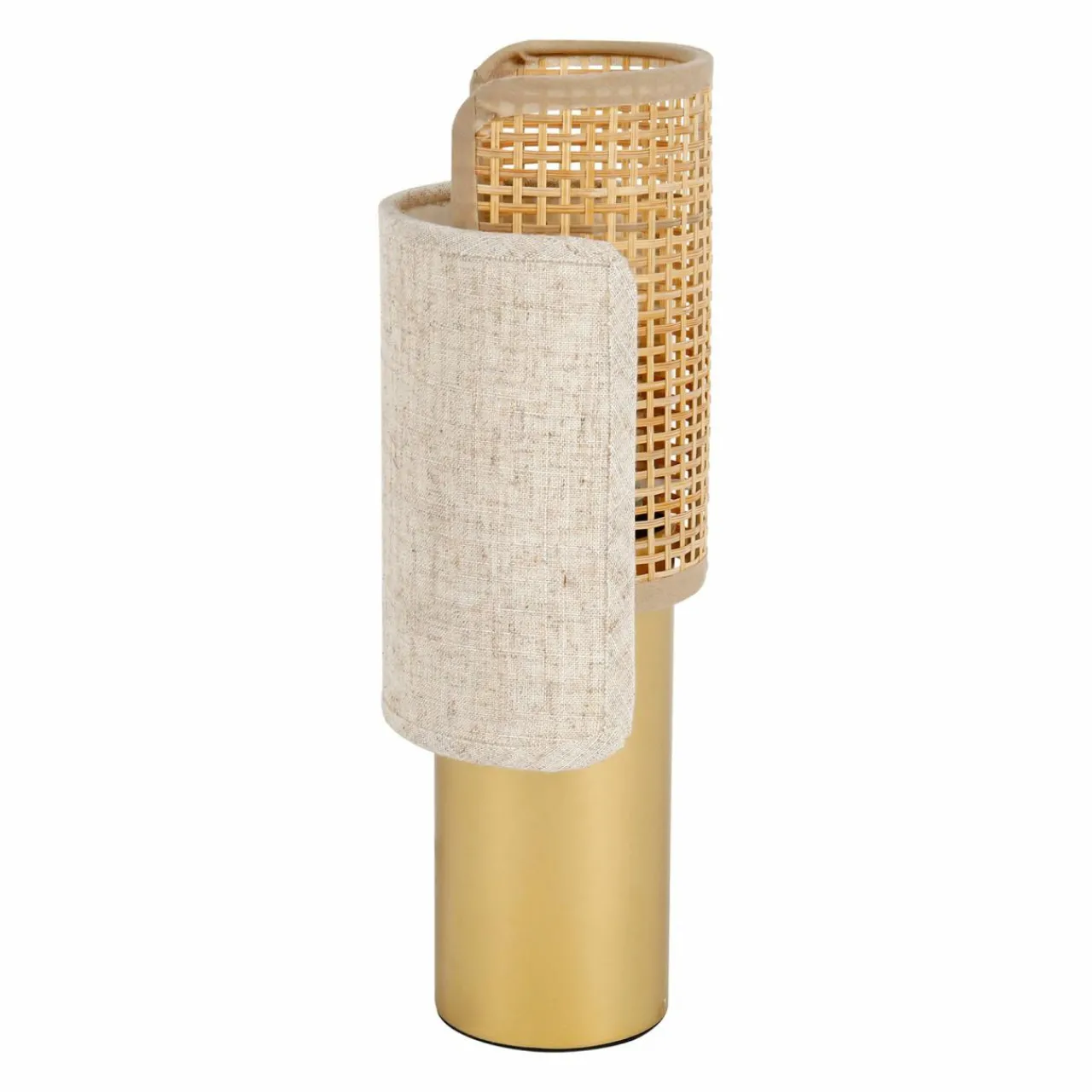 Lampe À Poser|OSTARIA Lampe à poser en métal (H28 cm) Luma et doré Beige
