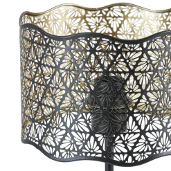 Lampe À Poser|OSTARIA Lampe à poser en métal (H35 cm) Farah e Noir