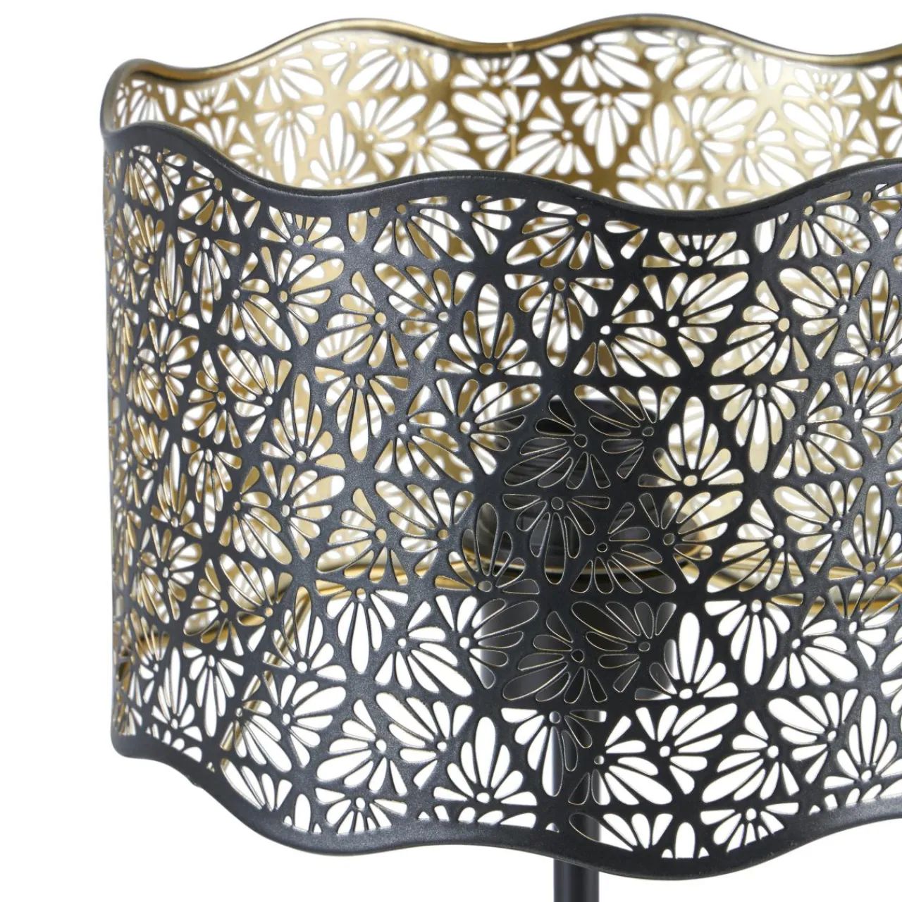 Lampe À Poser|OSTARIA Lampe à poser en métal (H35 cm) Farah e Noir