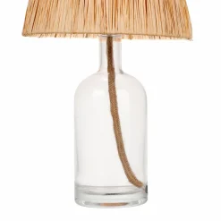 Lampe À Poser|OSTARIA Lampe à poser en verre et corde (H40 cm) Haddock Naturel