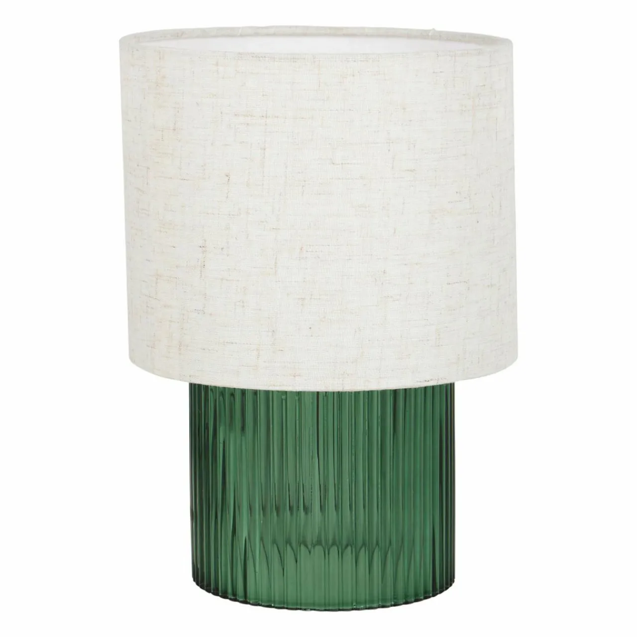 Lampe À Poser|OSTARIA Lampe à poser en verre rétro (H22 cm) Teca e Vert