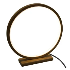 Lampe À Poser|ATMOSPHERA Lampe à poser LED (H32 cm) Ronde Bois