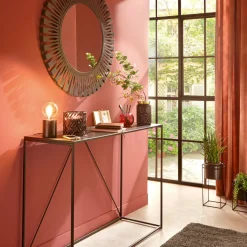 Lampe À Poser|ATMOSPHERA Lampe à poser méral (H10,5 cm) Tube Noir