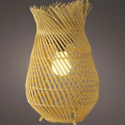 Luminaire Jardin|Eclairage Extérieur|#N/A Lampe de jardin solaire LED (H36 cm) Tropical - Naturel Beige