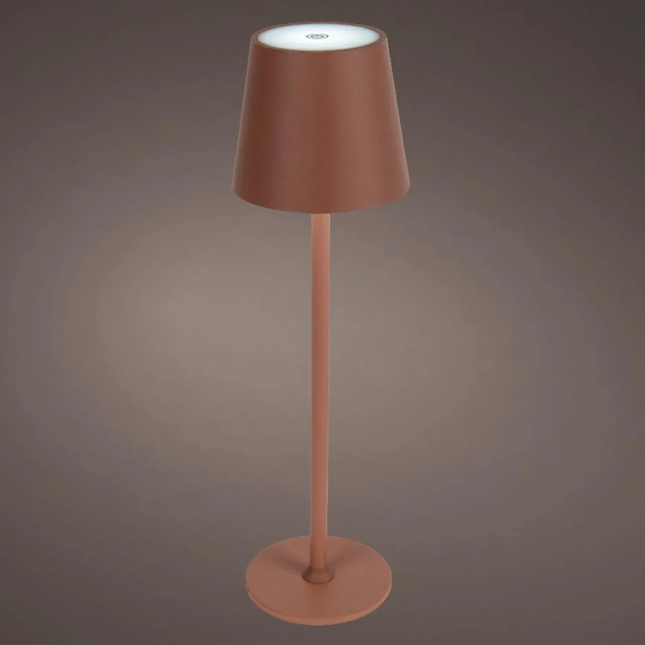 Luminaire Jardin|Eclairage Extérieur|#N/A Lampe de table sans fil rechargeable USB 48 LED (H37 cm) Brooklyn Terracotta Orange