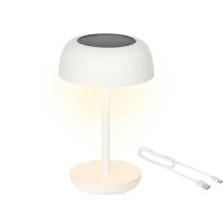 Luminaire Jardin|Eclairage Extérieur|KAEMINGK Lampe de table solaire 100 lumens (H29 cm) Singapour Blanc