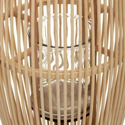 Lampe À Poser|ATMOSPHERA Lanterne en bambou (H72 cm) Fit Naturel