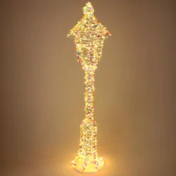 Personnage, Objet Grand Format|Déco Et Objet De Noël|KOOPMAN Lanterne lumineuse 720 LED (H150 cm) Christmas Arc en ciel Or