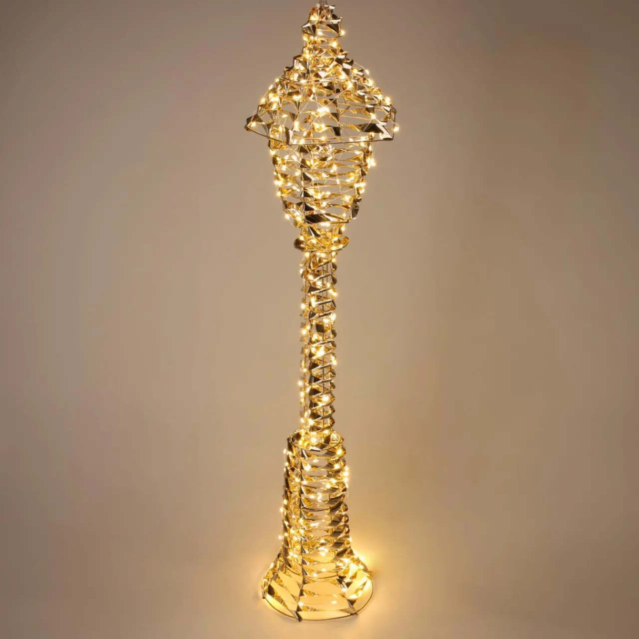 Personnage, Objet Grand Format|Déco Et Objet De Noël|KOOPMAN Lanterne lumineuse 720 LED (H150 cm) Christmas Or