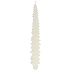Bougie Et Photophore|JJA Lot de 2 bougies bâton en cire (H25 cm) Sapin Blanc