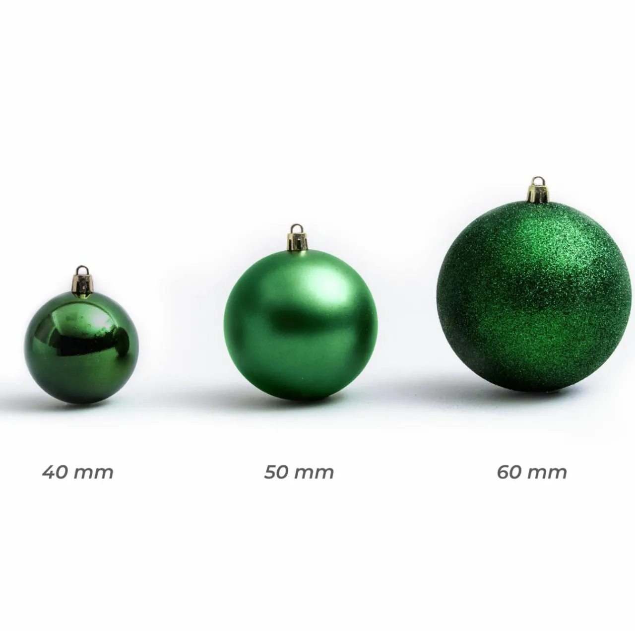 Boule De Noël|EMINZA Lot de 30 boules de Noël assorties New Alpine Vert sapin