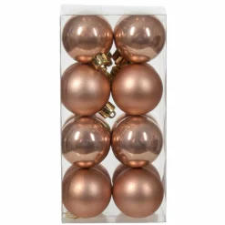 Boule De Noël|KAEMINGK Lot de 16 boules de Noël (D40 mm) Alpine Rose pétillant