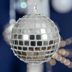 Boule De Noël|KAEMINGK Lot de 12 boules de Noël (D80 mm) Boule à facette Argent