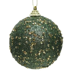 Boule De Noël|KAEMINGK Lot de 12 boules de Noël (D80 mm) Alifa Vert sapin