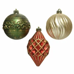 Boule De Noël|KAEMINGK Lot de 9 boules de Noël (D80 mm) Memories Multicolore