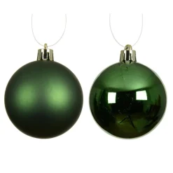 Boule De Noël|KAEMINGK Lot de 16 boules de Noël (D40 mm) Aravis Vert sapin