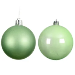 Boule De Noël|KAEMINGK Lot de 16 boules de Noël (D40 mm) Aravis Vert thé matcha Vert matcha