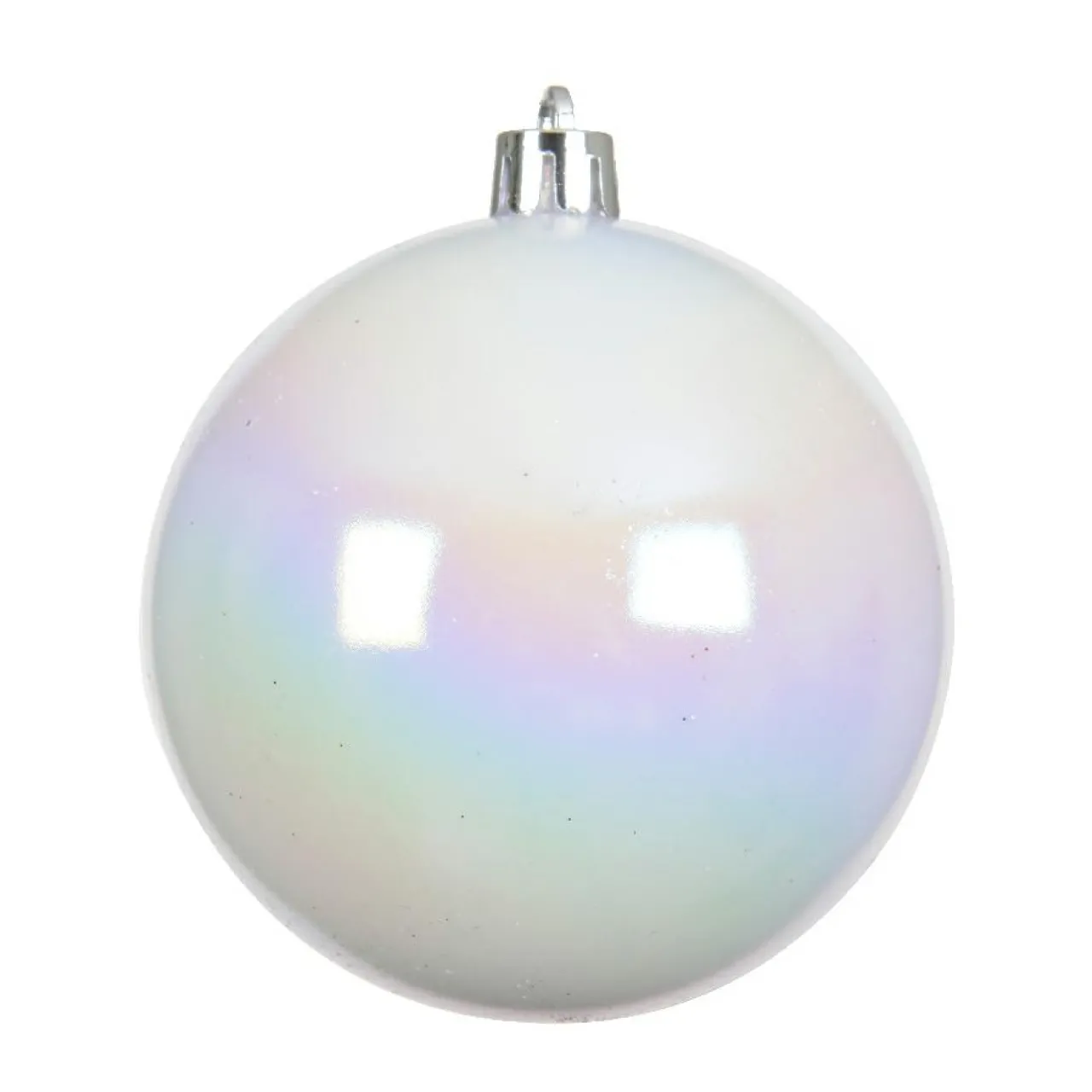 Boule De Noël|KAEMINGK Lot de 12 boules de Noël (D60 mm) Aravis Blanc irisé