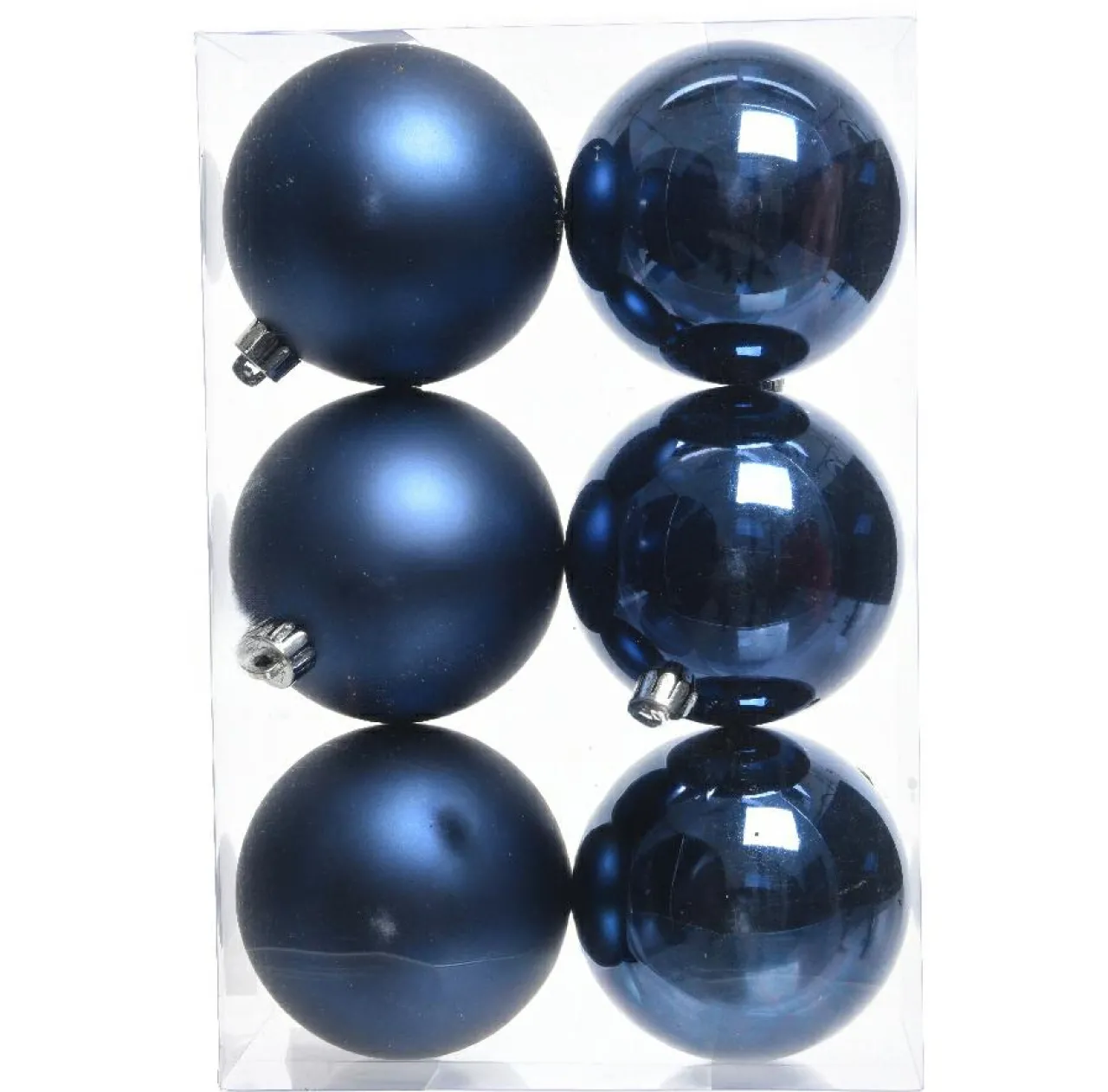 Boule De Noël|KAEMINGK Lot de 6 boules de Noël (D80 mm) Aravis Bleu nuit