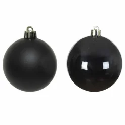 Boule De Noël|KAEMINGK Lot de 6 boules de Noël (D80 mm) Alpine Noir
