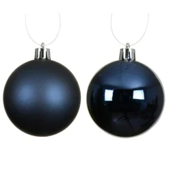 Boule De Noël|KAEMINGK Lot de 16 boules de Noël (D40 mm) Aravis Bleu nuit