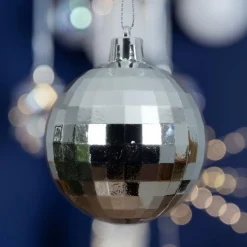 Boule De Noël|KAEMINGK Lot de 8 boules de Noël (D60 mm) Disco Argent