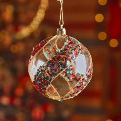 Boule De Noël|KAEMINGK Lot de 12 boules de Noël (D80 mm) Festive Multicolore