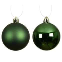Boule De Noël|KAEMINGK Lot de 12 boules de Noël (D60 mm) Aravis Vert sapin