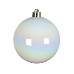Boule De Noël|KAEMINGK Lot de 12 boules de Noël (D60 mm) Alpine Blanc irisé