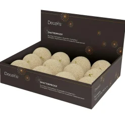 Boule De Noël|KAEMINGK Lot de 12 boules de Noël (D100 mm) s précieuses Perle