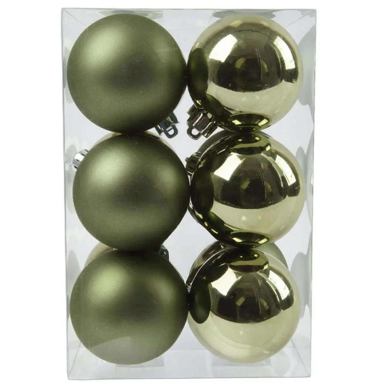 Boule De Noël|KAEMINGK Lot de 12 boules de Noël (D60 mm) Aravis Vert romarin