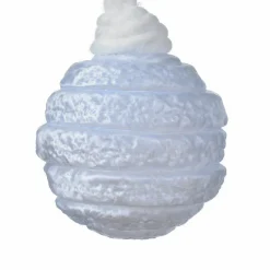 Boule De Noël|KAEMINGK Lot de 3 boules de Noël (D80 mm) en verre Silva Bleu clair