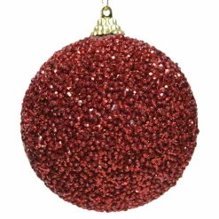 Boule De Noël|KAEMINGK Lot de 12 boules de Noël (D80 mm) Sury Rouge